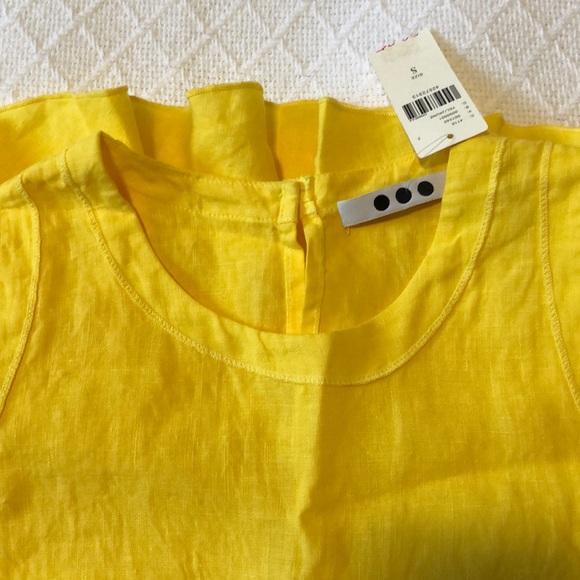 NWT ANTHROPOLOGIE Linen Woodrift Peplum Top - Picture 4 of 6